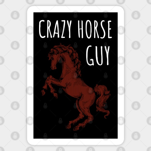 Crazy Horse Guy Sticker by juinwonderland 41